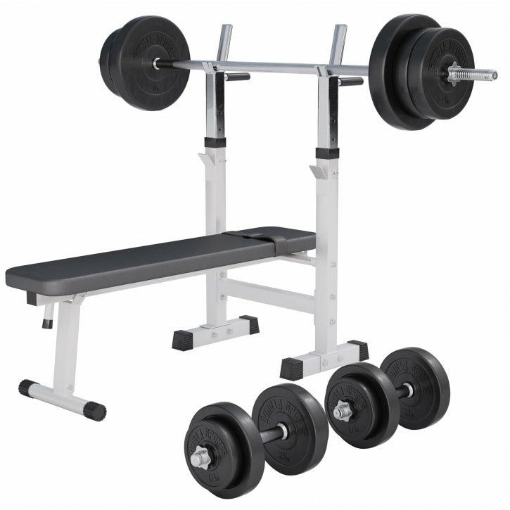 Set Panca Pesi e Bilancere 38-100 kg
