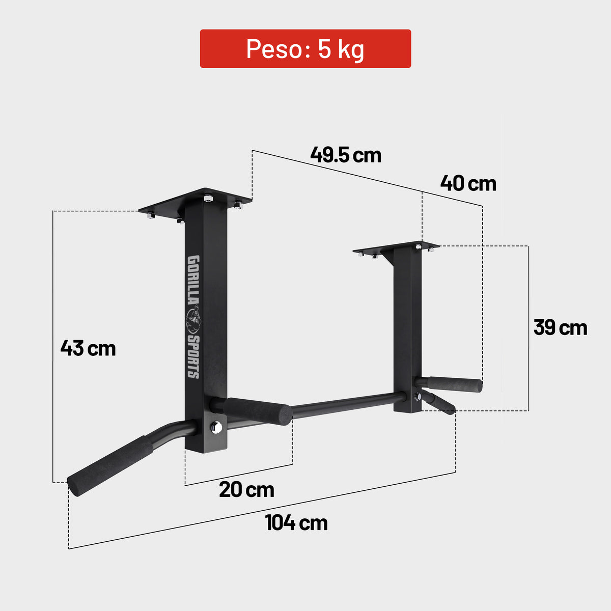 Barra per Trazioni a Soffitto 350 kg
