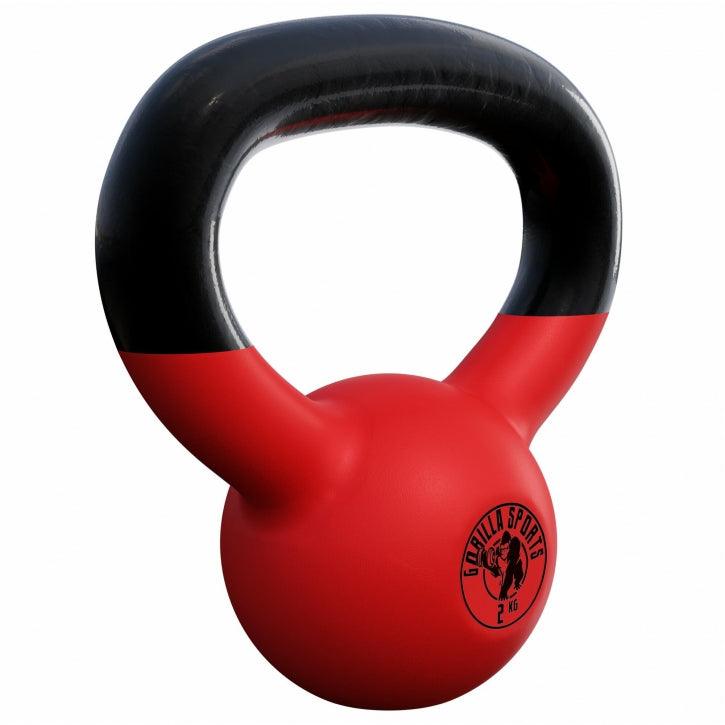 Kettlebell in Gesso con Rivestimento in Vinile 2 kg - 32 kg