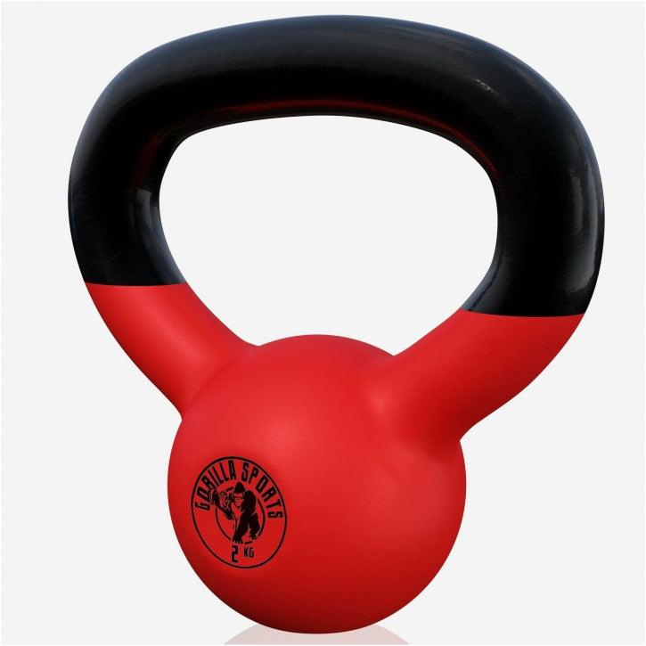 Kettlebell in Gesso con Rivestimento in Vinile 2 kg - 32 kg
