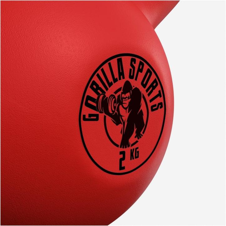 Kettlebell in Gesso con Rivestimento in Vinile 2 kg - 32 kg