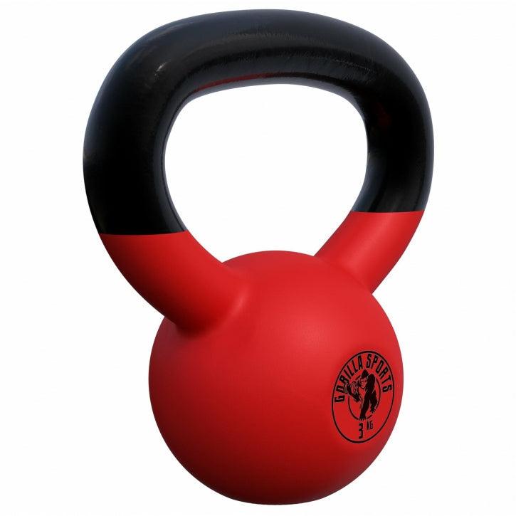 Kettlebell in Gesso con Rivestimento in Vinile 2 kg - 32 kg