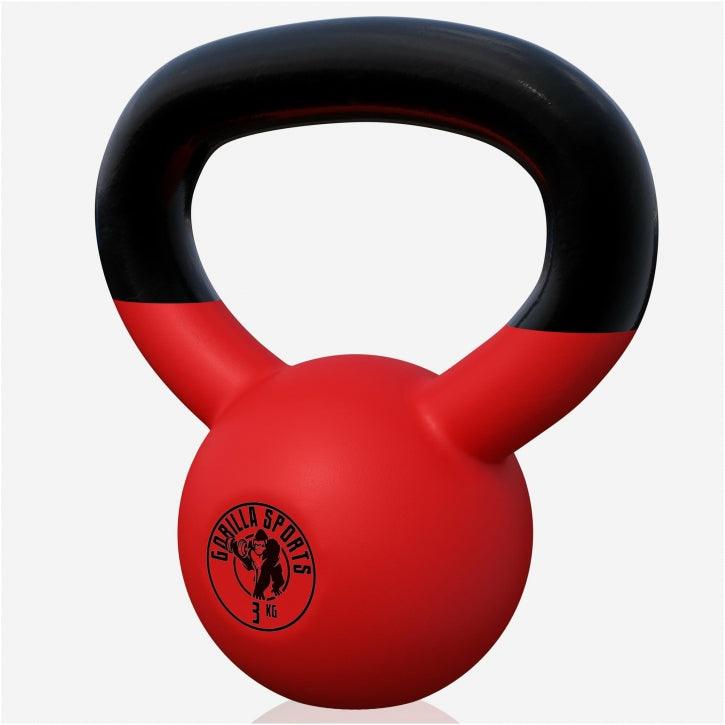 Kettlebell in Gesso con Rivestimento in Vinile 2 kg - 32 kg