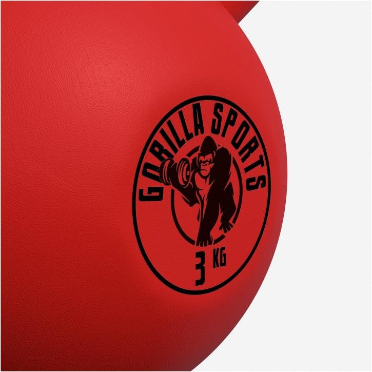Kettlebell in Gesso con Rivestimento in Vinile 2 kg - 32 kg