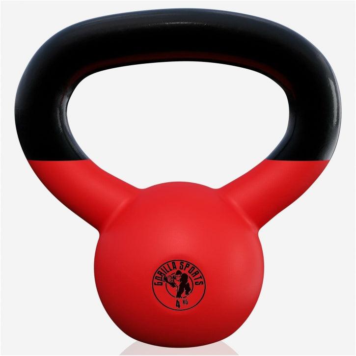 Kettlebell in Gesso con Rivestimento in Vinile 2 kg - 32 kg