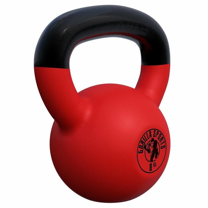Kettlebell in Gesso con Rivestimento in Vinile 2 kg - 32 kg