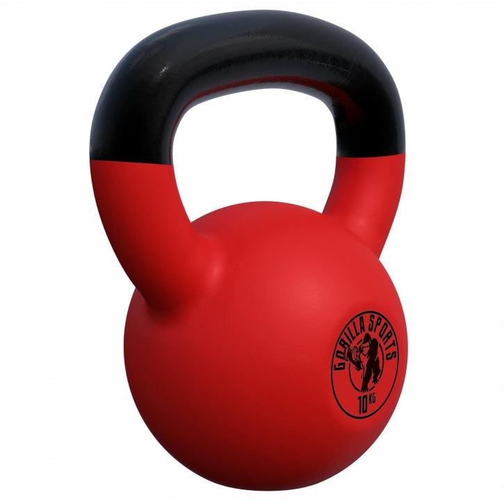 Kettlebell in Gesso con Rivestimento in Vinile 2 kg - 32 kg