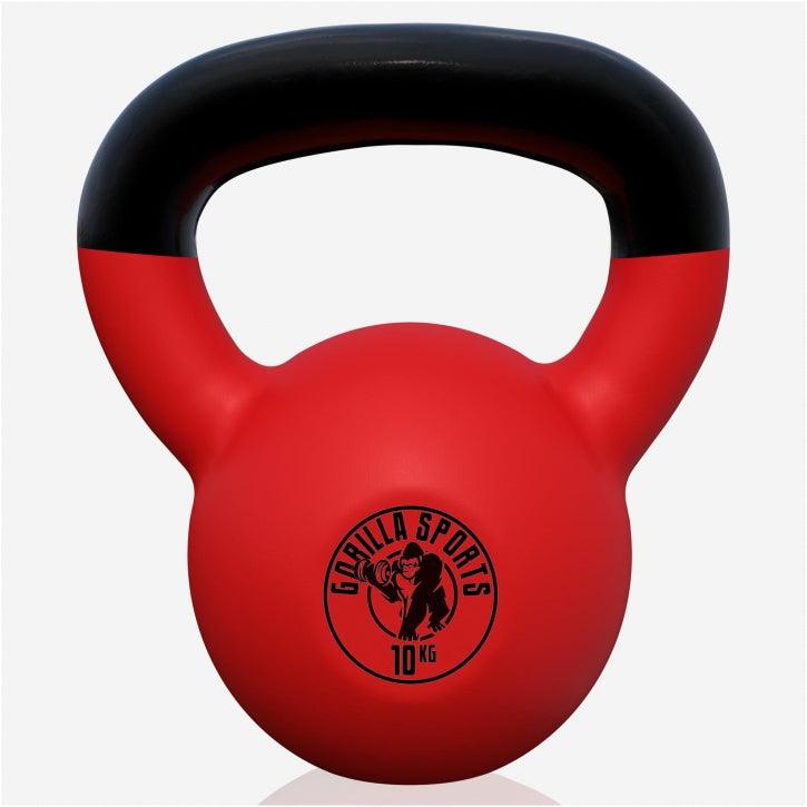 Kettlebell in Gesso con Rivestimento in Vinile 2 kg - 32 kg