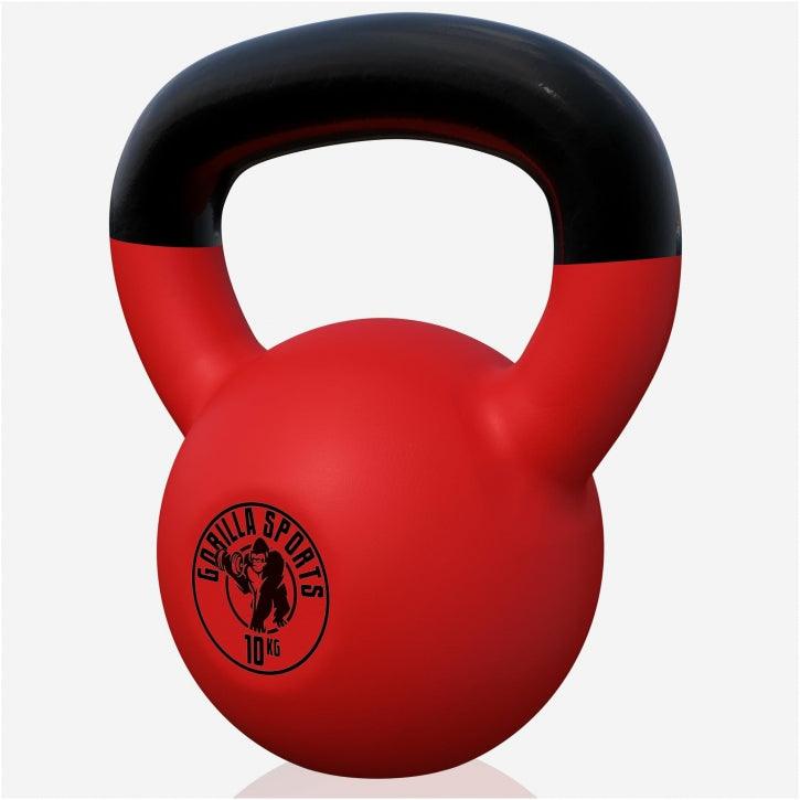 Kettlebell in Gesso con Rivestimento in Vinile 2 kg - 32 kg