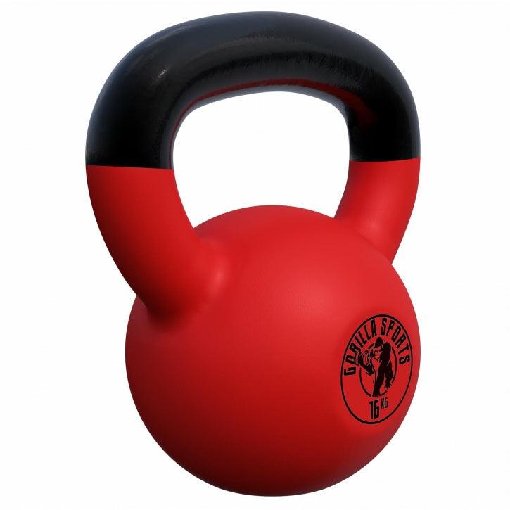 Kettlebell in Gesso con Rivestimento in Vinile 2 kg - 32 kg
