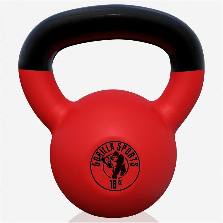 Kettlebell in Gesso con Rivestimento in Vinile 2 kg - 32 kg