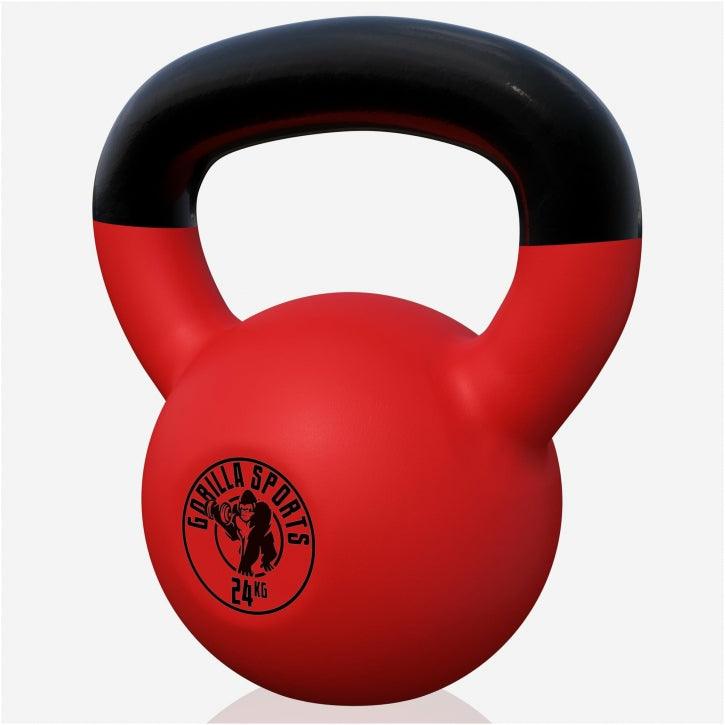 Kettlebell in Gesso con Rivestimento in Vinile 2 kg - 32 kg