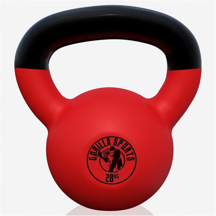 Kettlebell in Gesso con Rivestimento in Vinile 2 kg - 32 kg
