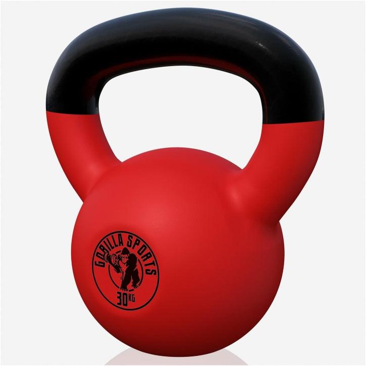 Kettlebell in Gesso con Rivestimento in Vinile 2 kg - 32 kg