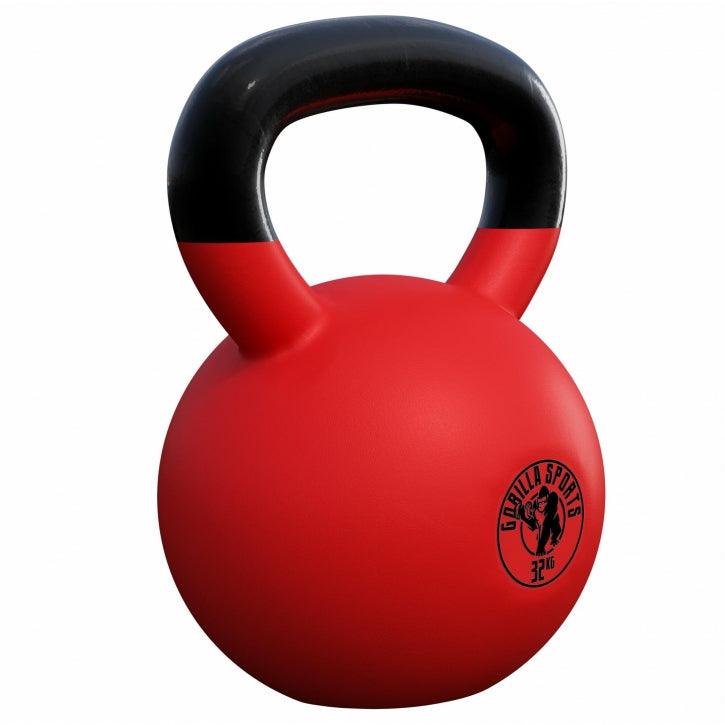Kettlebell in Gesso con Rivestimento in Vinile 2 kg - 32 kg