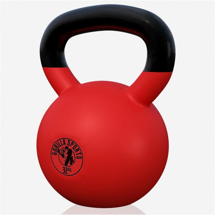 Kettlebell in Gesso con Rivestimento in Vinile 2 kg - 32 kg