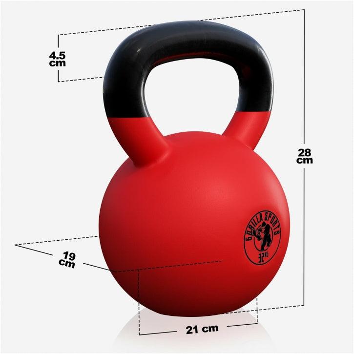 Kettlebell in Gesso con Rivestimento in Vinile 2 kg - 32 kg