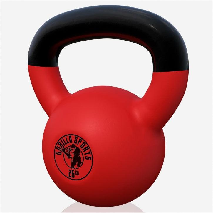 Kettlebell in Gesso con Rivestimento in Vinile 2 kg - 32 kg