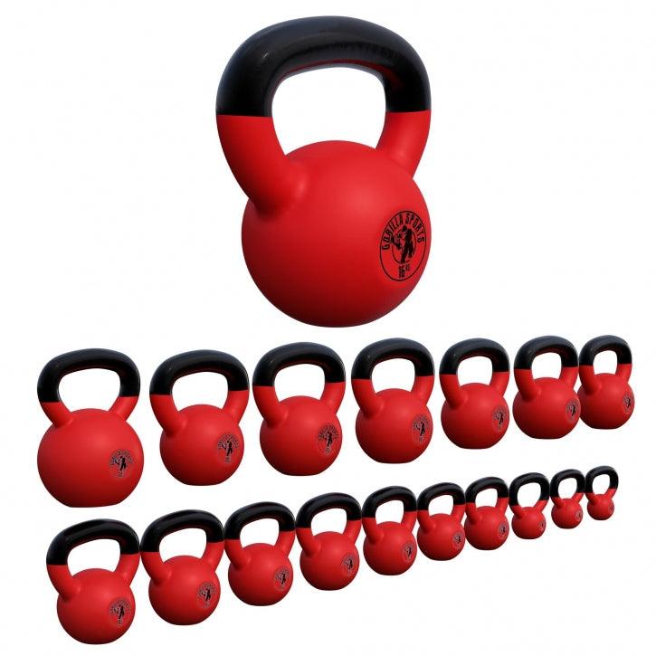 Kettlebell in Gesso con Rivestimento in Vinile 2 kg - 32 kg