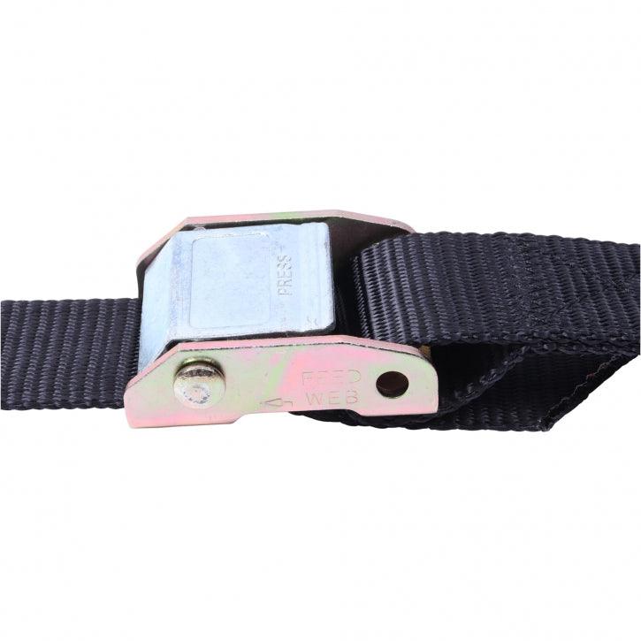 Fibbia in metallo con cintura nera Gorilla Sports, accessorio fitness e bodybuilding
