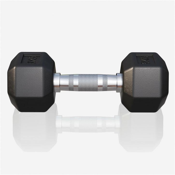 Manubrio esagonale da 5 kg Gorilla Sports per allenamento bodybuilding e fitness