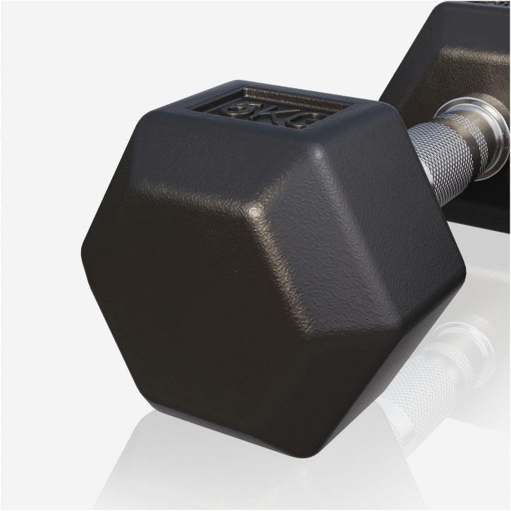 Manubrio esagonale 5 kg Gorilla Sports per allenamento bodybuilding e fitness