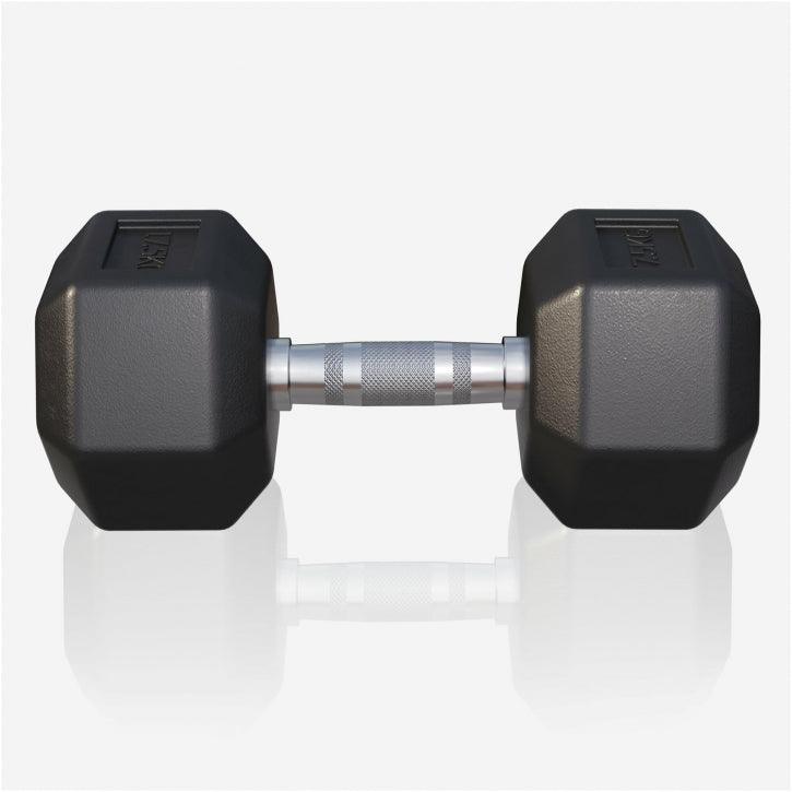 Manubrio esagonale nero per palestra, fitness e bodybuilding Gorilla Sports