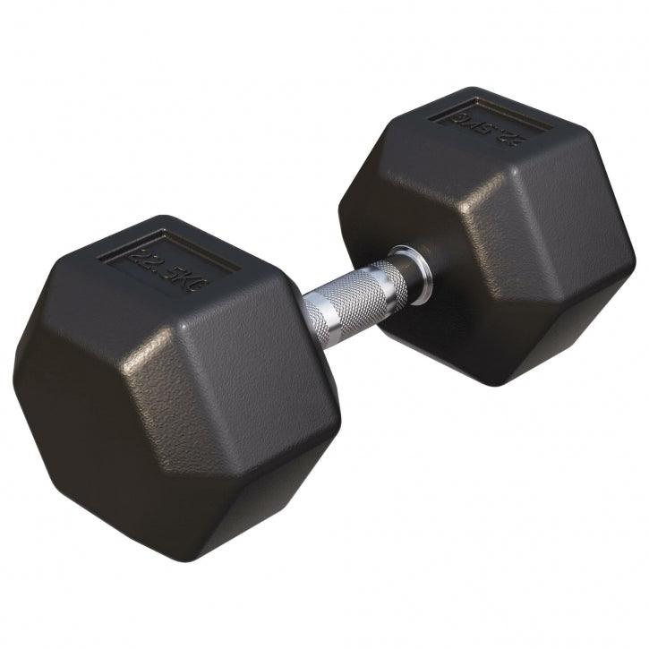 Manubrio esagonale da palestra 12,5 kg Gorilla Sports, attrezzo bodybuilding fitness