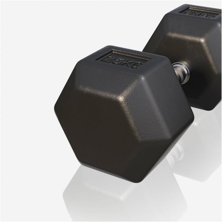 Manubrio esagonale 25kg Gorilla Sports per allenamento fitness e bodybuilding