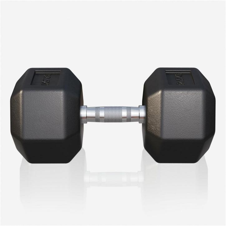 Manubrio esagonale nero Gorilla Sports per allenamento fitness e palestra a casa, bodybuilding