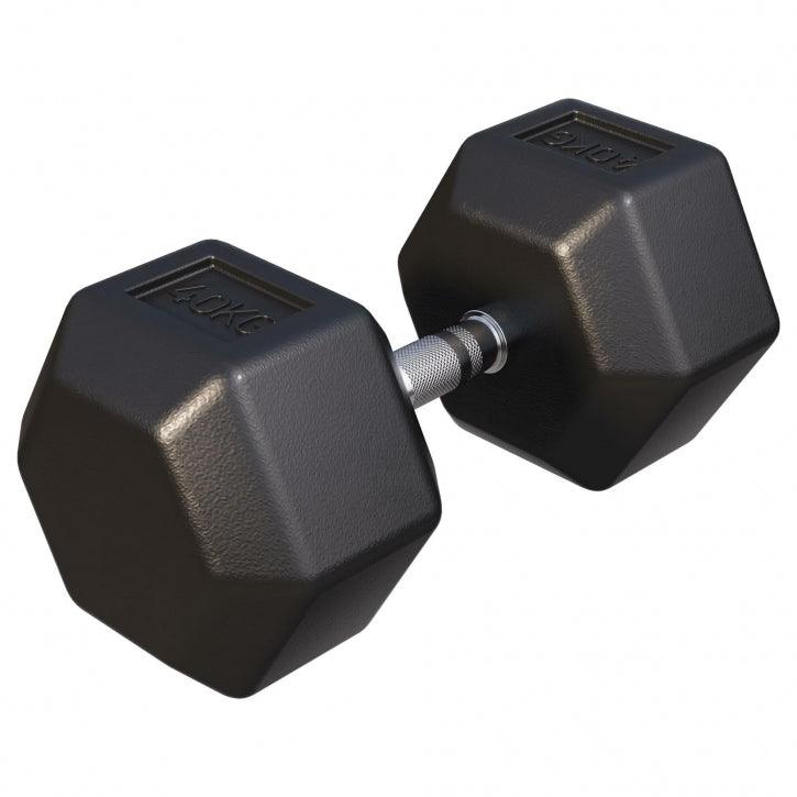 Manubrio esagonale 40 kg Gorilla Sports per palestra bodybuilding e fitness