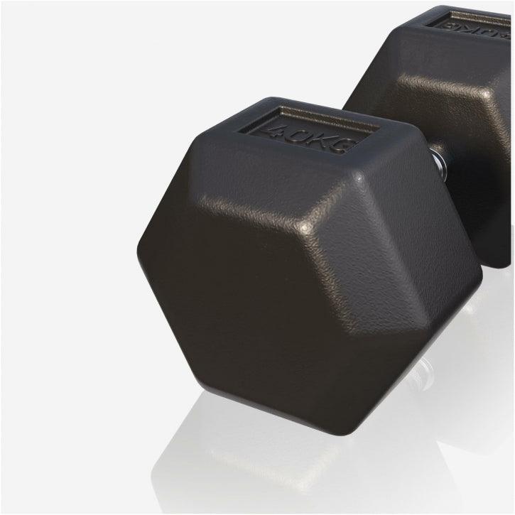 Manubrio esagonale 40 kg Gorilla Sports per allenamento bodybuilding e fitness