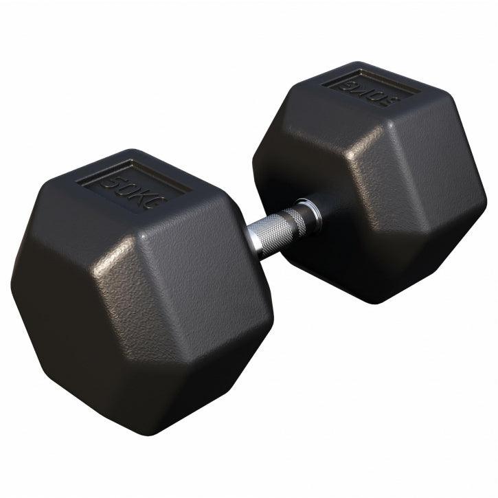 Manubrio esagonale 50kg Gorilla Sports per allenamento bodybuilding e fitness