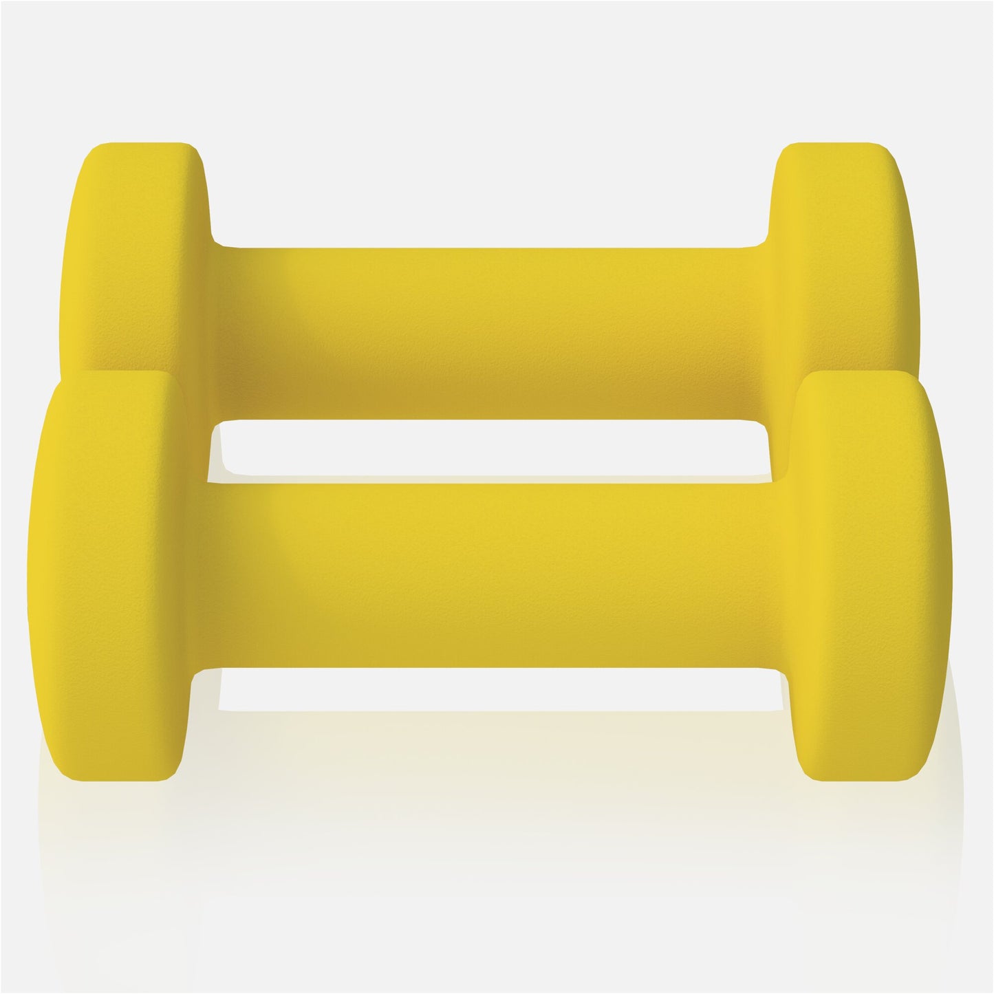 Coppia di manubri fitness gialli Gorilla Sports per allenamento bodybuilding