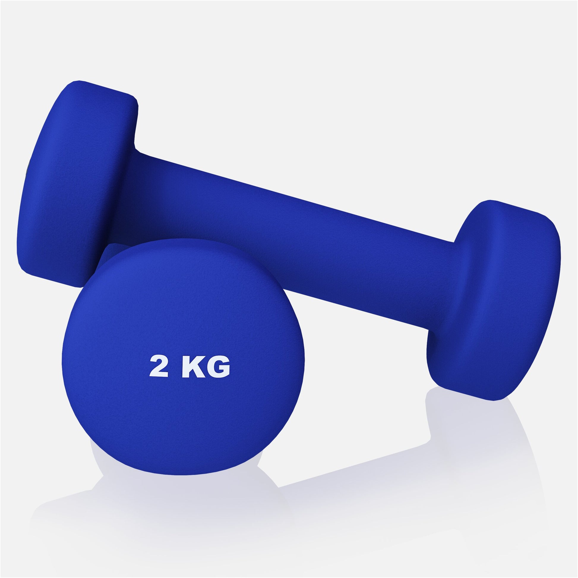 Manubrio fitness 2 kg blu Gorilla Sports per allenamento bodybuilding a casa