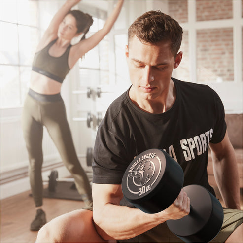 Manubrio in gomma 2,5 - 40 kg