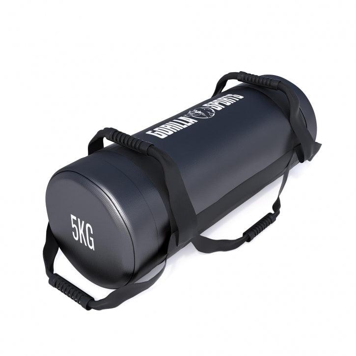 Sandbag fitness Gorilla Sports 5kg nero, accessorio bodybuilding e allenamento forza