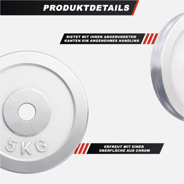Dischi Pesi 30/31 mm, 0,5-30 kg, cromati