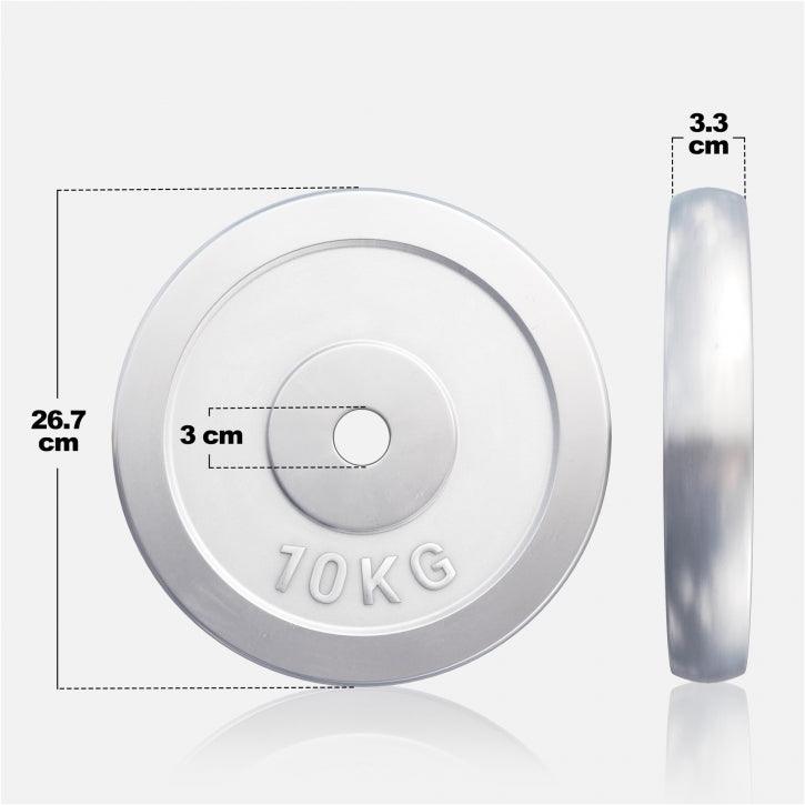 Dischi Pesi 30/31 mm, 0,5-30 kg, cromati
