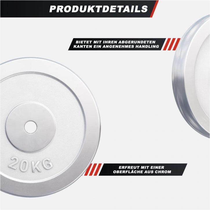 Dischi Pesi 30/31 mm, 0,5-30 kg, cromati