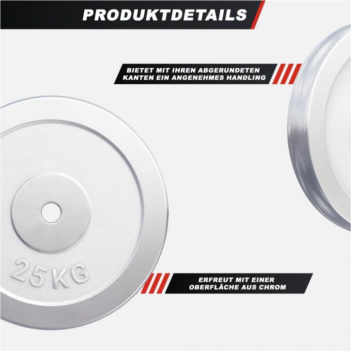 Dischi Pesi 30/31 mm, 0,5-30 kg, cromati