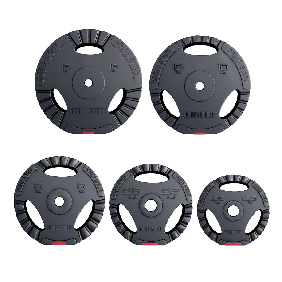 Dischi Pesi Tri Grip 30/31 mm, 1,25-15 kg