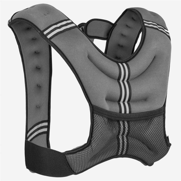 Giubbotto zavorrato grigio Gorilla Sports per allenamento fitness e bodybuilding