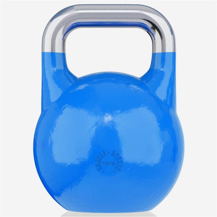 Kettlebell blu 12 kg Gorilla Sports per allenamento bodybuilding e fitness
