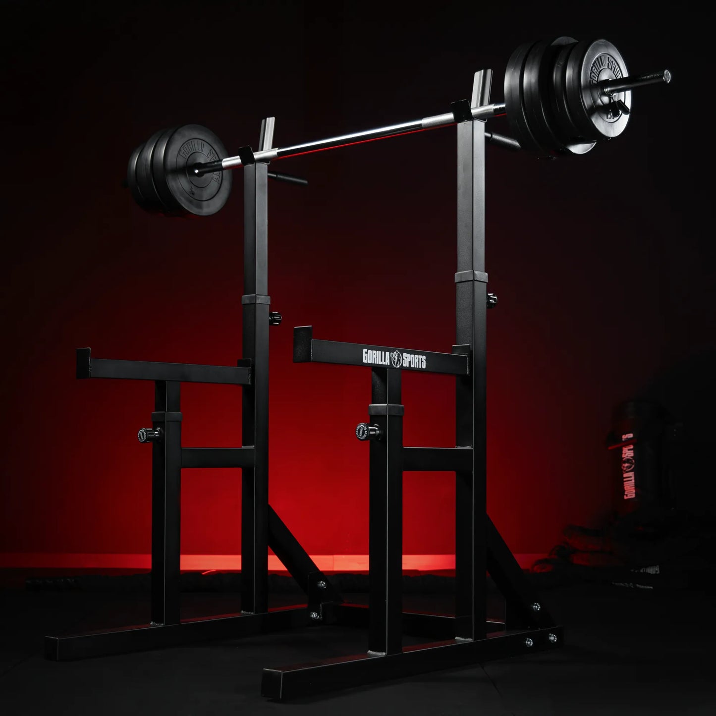 Supporto Bilanciere Regolabile per Squat e Dip