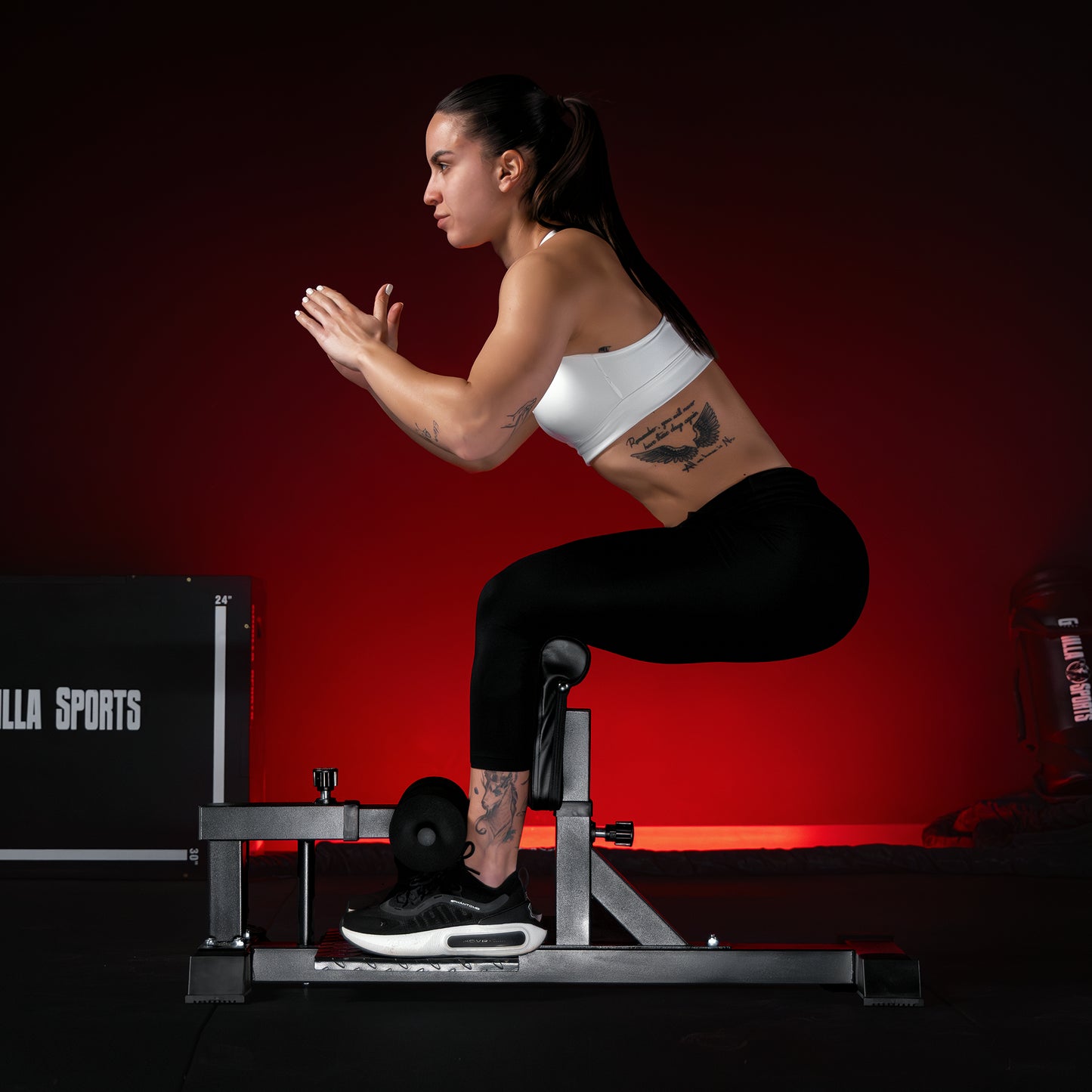 Sissy Squat Machine nero