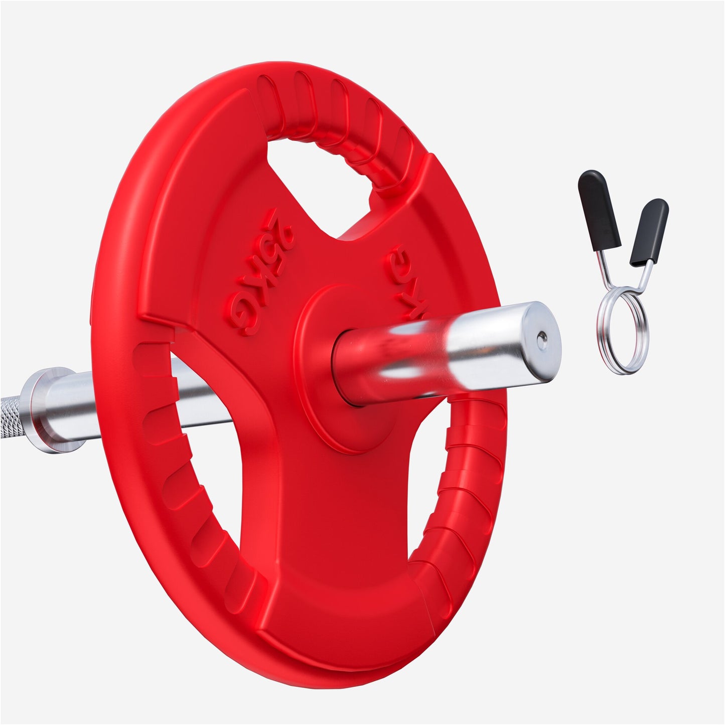 Dischi Pesi Olympia 50/51mm, 1,25-25 kg, con impugnatura in gomma