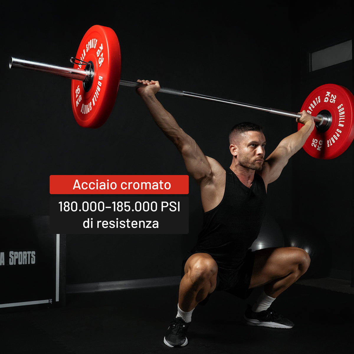 Bilanciere Olimpico da 218 cm, 50/51 mm