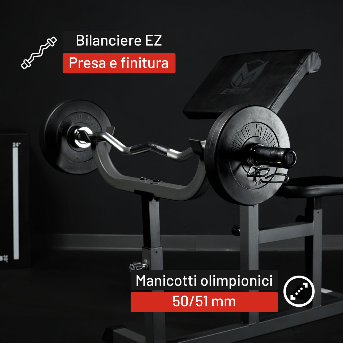Curl Bilanciere EZ Cromato 120 cm - 50/51 mm