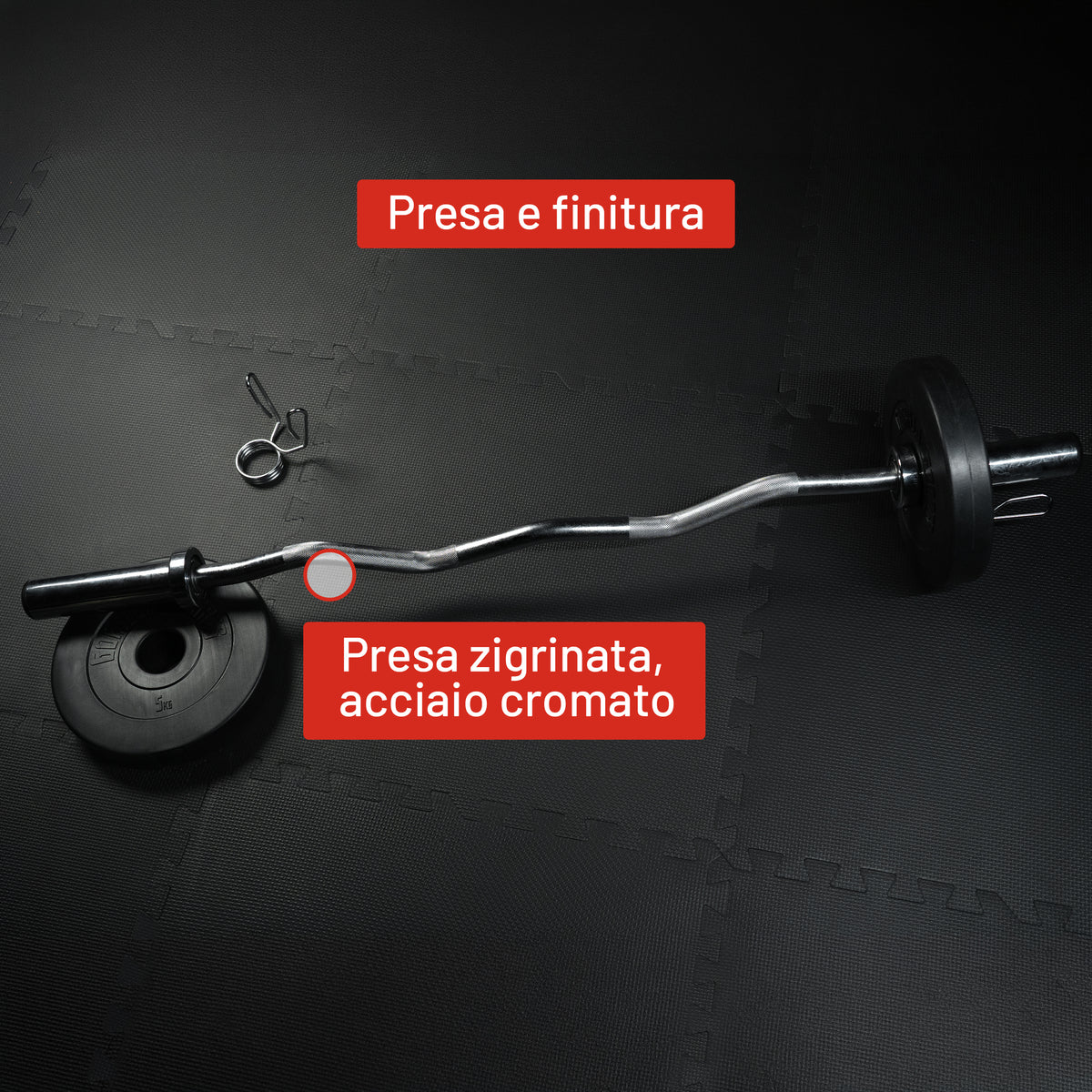 Curl Bilanciere EZ Cromato 120 cm - 50/51 mm